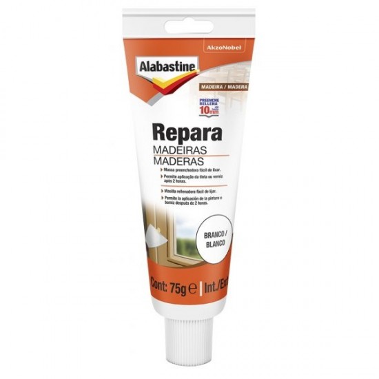 ALABASTINE REPARA MADEIRAS BRANCO 75G