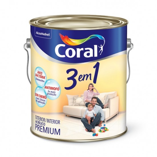 CORAL 3 EM 1 LARANJA MARACATU 3,6L
