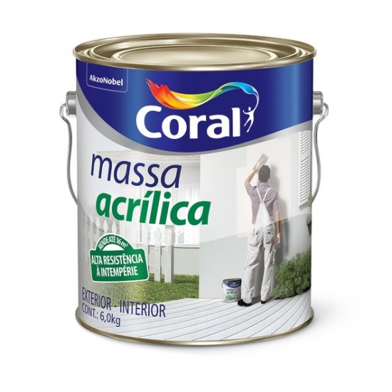 CORAL MASSA ACR BRANCO 6KG