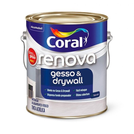 CORAL RENOVA GESSO BRANCO 3,6L