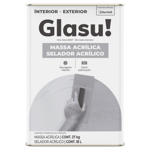 GLASU MASSA ACRILICA BRANCO 27KG