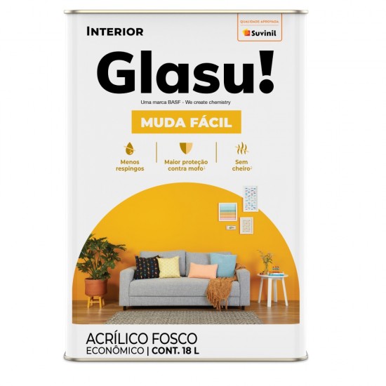 GLASU MUDA FACIL FOSCO LAMINA AFIADA 18L