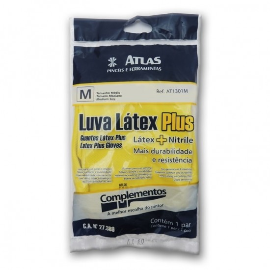LUVA LATEX M AT1301M ATLAS