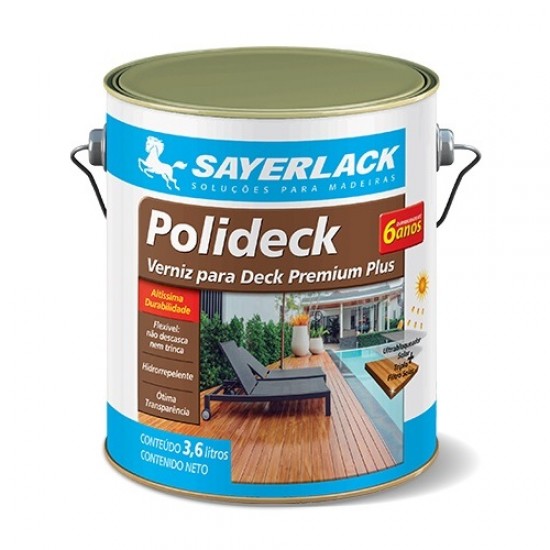 POLIDECK SEMIBRILHO NATURAL 3,6L SAYERLACK