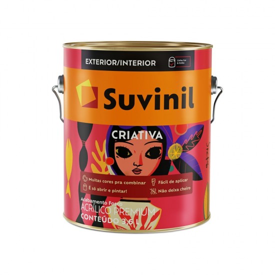 SUVINIL CRIATIVA FOSCO QUENTÃO 3,6L SUVINIL CRIATIVA FOSCO QUENTÃO 3,6L