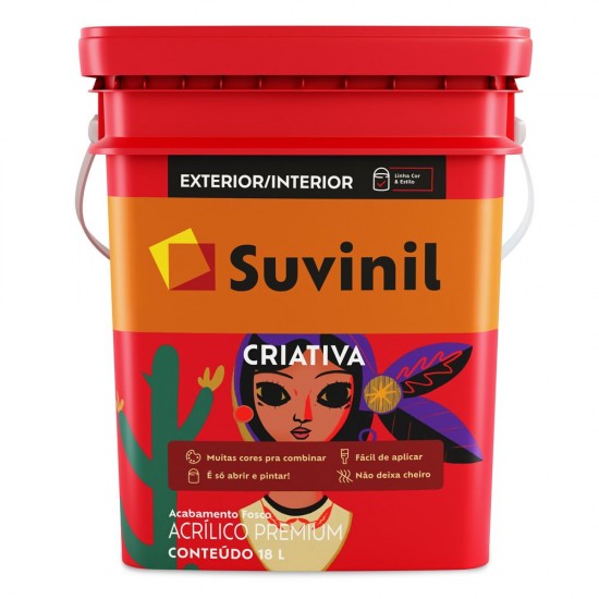 SUVINIL CRIATIVA FOSCO BD BRANCO NEVE 18L SUVINIL CRIATIVA FOSCO BD BRANCO NEVE 18L