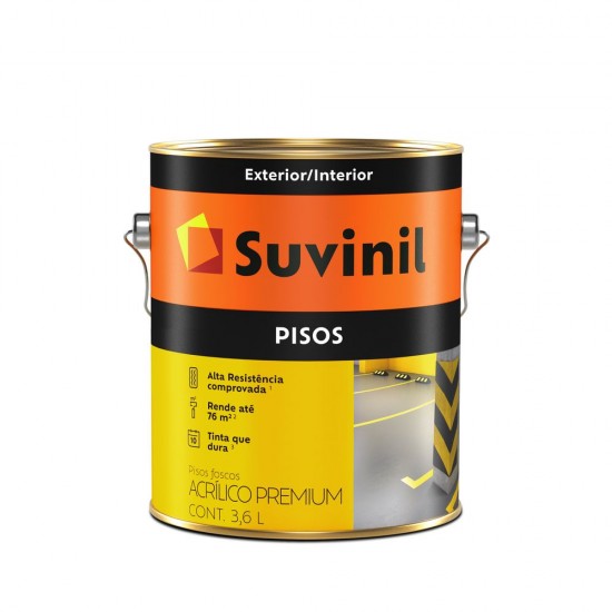 SUVINIL PISO FOSCO VERMELHO 3,6L