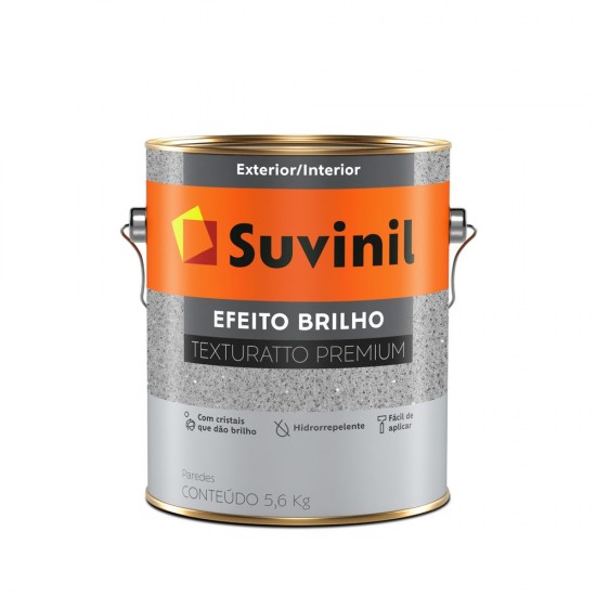 SUVINIL TEXTURATTO EFEITO BRILHO PRETO 5,6KG