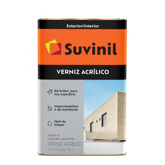 SUVINIL VERNIZ ACRILICO INCOLOR 18L