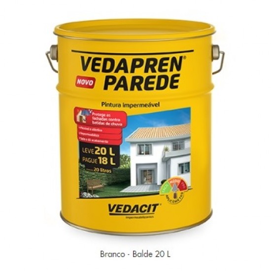 VEDAPREN PAREDE BRANCO VEDACIT 20L